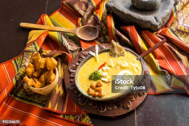Ecuadorian Easter Fanesca Stock Photo - Download Image Now - Bean, Bowl, Bread
