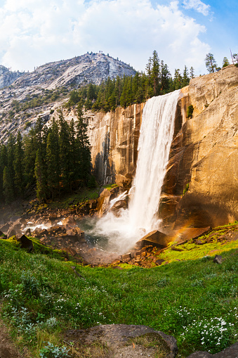 Vernal Falls in Yosemite National Park, California, United States in late summer.