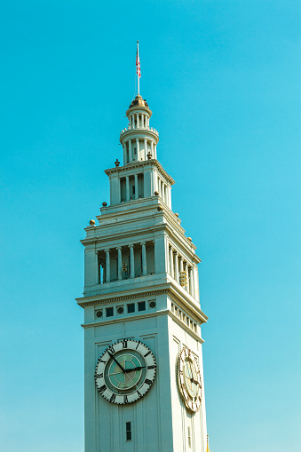 Ferry Building - Clock Tower in San Francisco, California, United States.