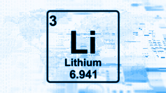 Abstract Lithium digital concept