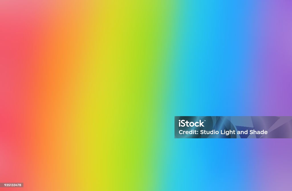 Bright and smooth rainbow background Bright and smooth rainbow background. Defocused image. Rainbow Stock Photo