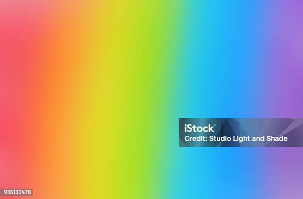 Bright And Smooth Rainbow Background Stock Photo - Download Image Now - Rainbow, Color Gradient, Backgrounds