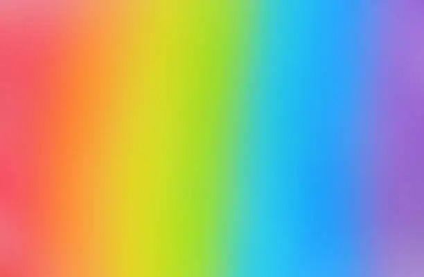 Photo of Bright and smooth rainbow background