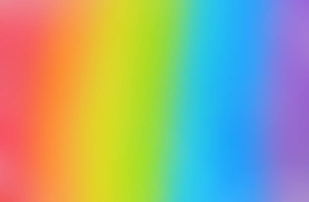 bright and smooth rainbow background - spectrum imagens e fotografias de stock