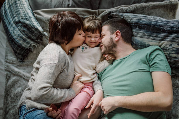 istock Family with one child 935135998