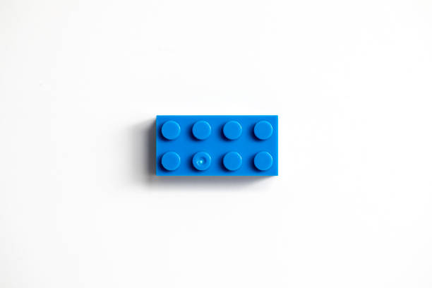 Blue Building Blocks stock photo