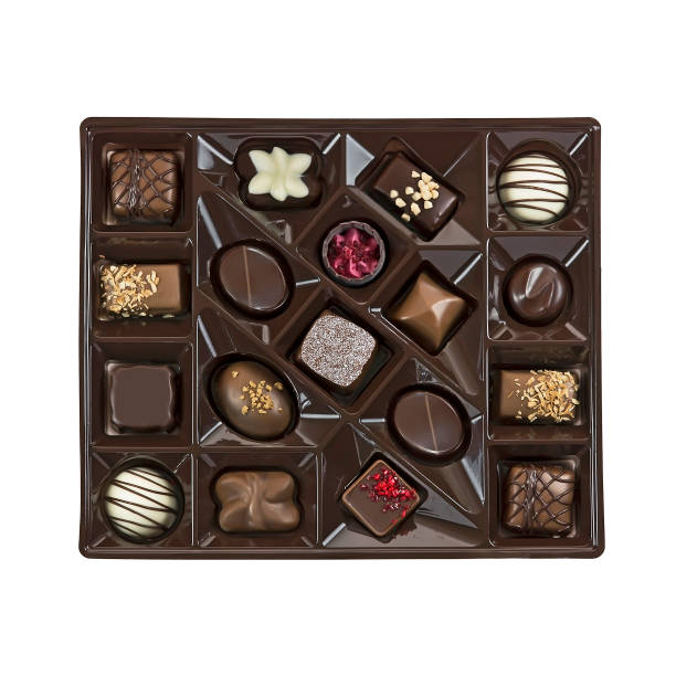 istock Box of chocolates on white background 935139188