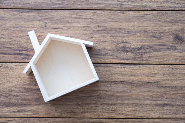 istock Home sweet home copy space Handmade home Shaped symbol house 935139276