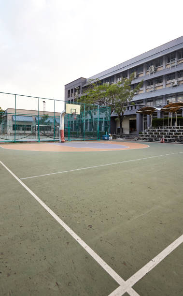 istock Basket ball field outdoor park 935150994