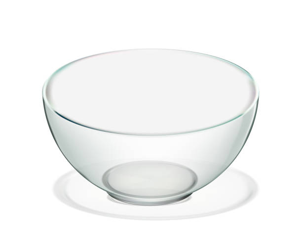 istock Transparent glass bowl isolated. Realistic iilustration 935167736