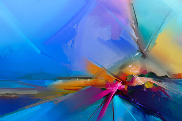 istock Abstract colorful oil painting on canvas 935168260