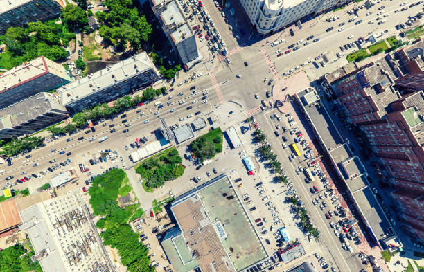 istock Aerial city view. Urban landscape. Copter shot. Panoramic image 935223324