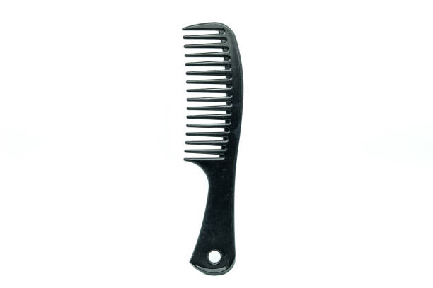 istock Black hair comb, Isolated on white background 935223744