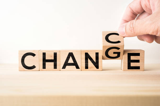 istock wooden cube take by hand with word 