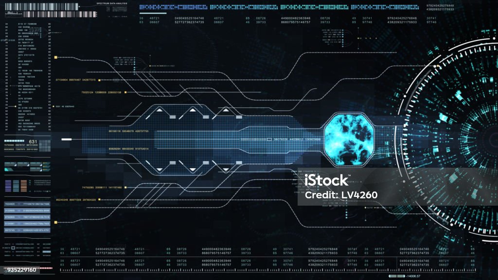 Hi Tech User Interface Head Up Display Stock Photo - Download Image Now ...
