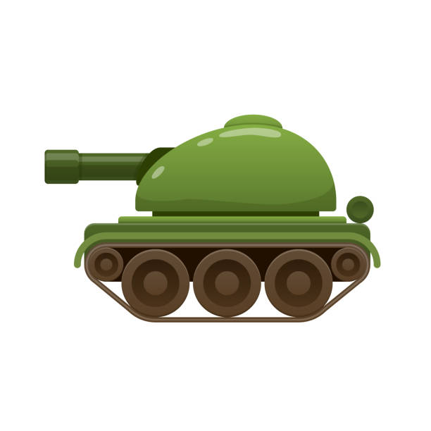 Children S Beautiful Realistic Toy Green Battle Tank Armored Car Stock  Illustration - Download Image Now - iStock