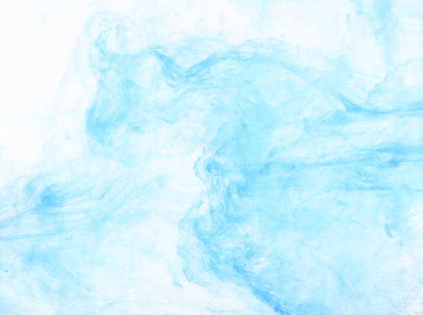 istock Blue ink spreading in the water 935262166