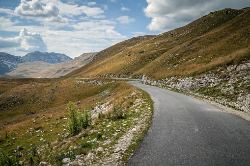 Road in the mountains of Durmitor