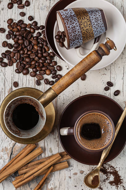 istock Morning coffee with spices, brown sugar and pastries. 935268696