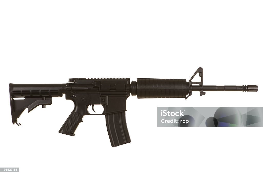 M4 Assault Rifle  Black Color Stock Photo