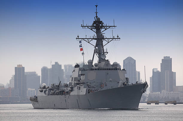 uss stockdale (ddg - 106) usa navy cacciatorpediniere destroyer - imbarcazione militare foto e immagini stock