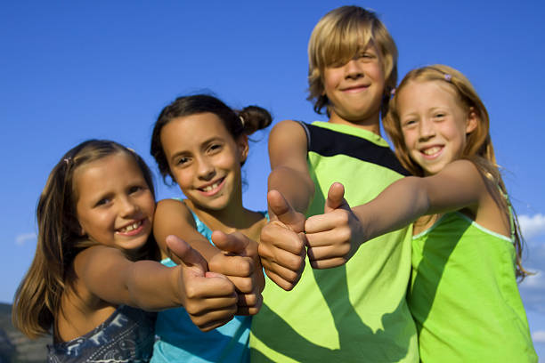istock Four very positive kids 93527813