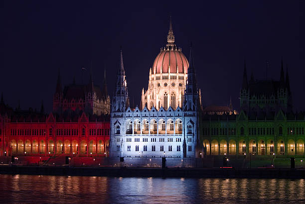 Budapest Parliament stock photo