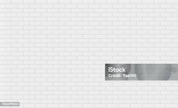 텍스트 또는 배경 흰색 벽돌 벽 텍스처 벡터 일러스트 레이 션 타일에 대한 스톡 벡터 아트 및 기타 이미지 - 타일, 타일 바닥, 흰색