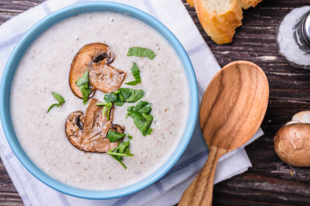 istock Champignon mushroom cream soup 935293922