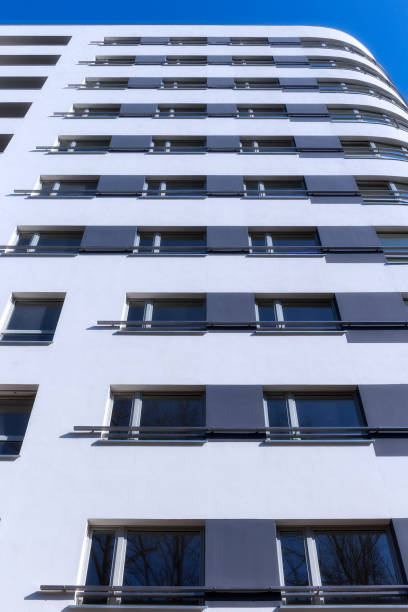 istock White apartment building with a modern facade 935294416