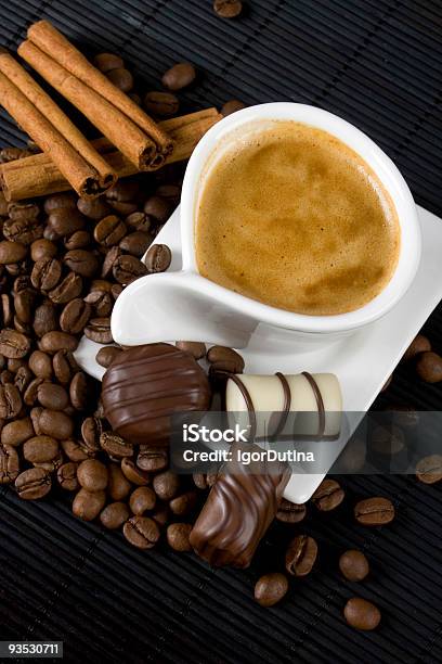 Cup Of Coffee Stock Photo - Download Image Now - Candy, Chocolate, Cinnamon