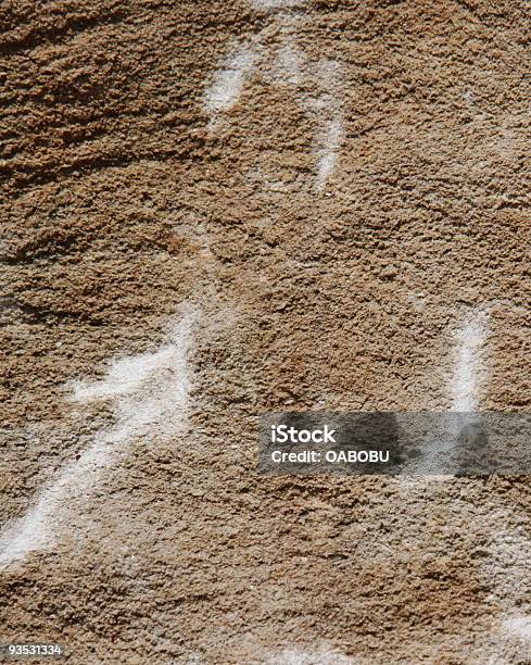 Sandstone Background With Glyphs Stock Photo - Download Image Now - Backgrounds, Beige, Cave Painting