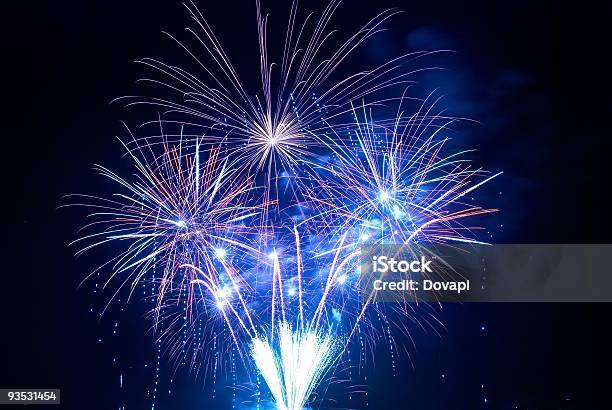 Beautiful Fireworks Stock Photo - Download Image Now - Abstract, Backgrounds, Black Color