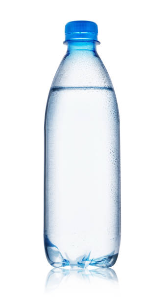 istock Blue bottle of water with drops 935317074