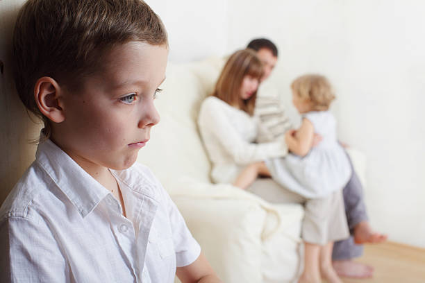 istock Young boy jealous of his younger sister 93532321