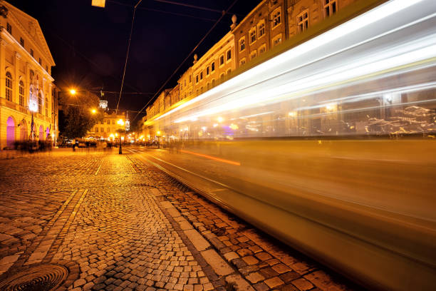 istock Dark night paved street 935325098