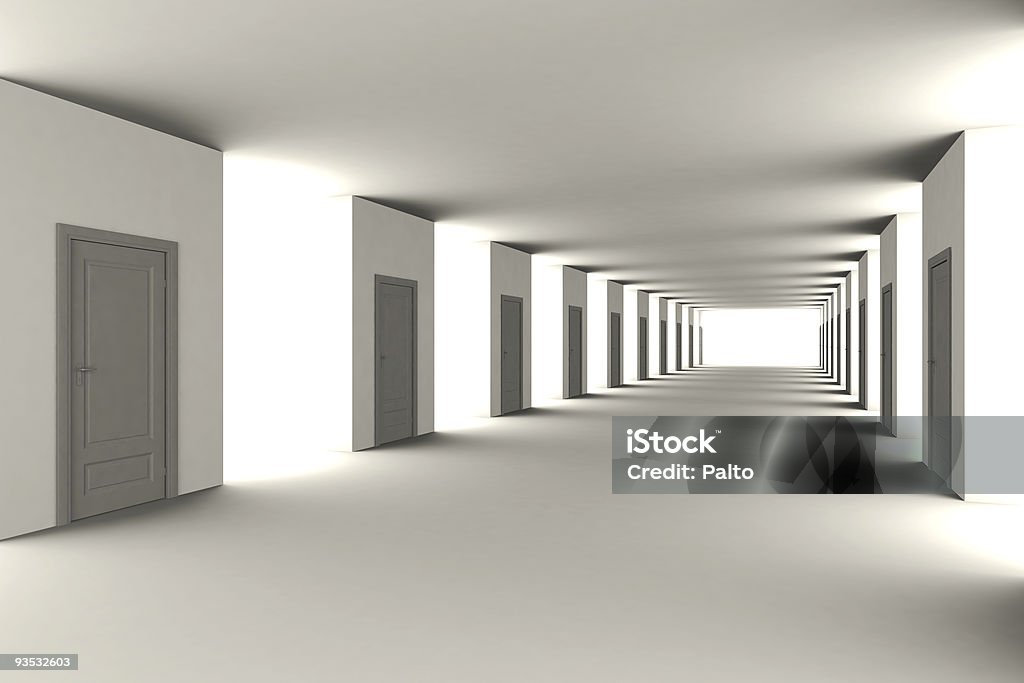 Langen Korridor - Lizenzfrei Abstrakt Stock-Foto