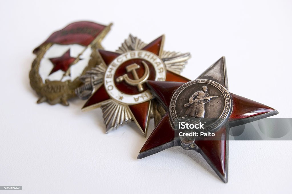 La Medaglia di eroi Sovietica - Foto stock royalty-free di Badge