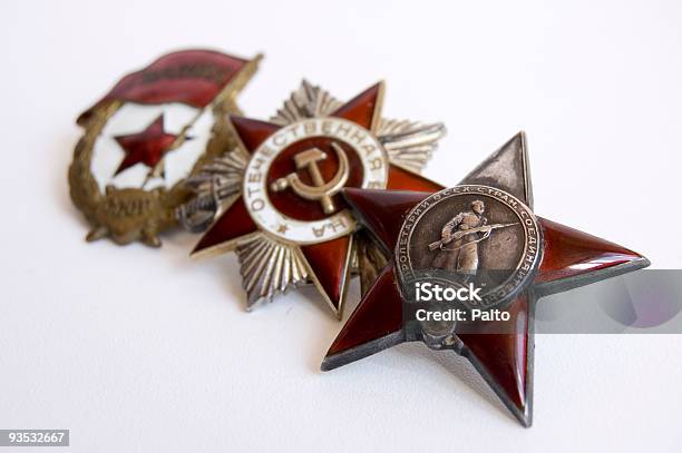 La Medaglia Di Eroi Sovietica - Fotografie stock e altre immagini di Badge - Badge, Smalto, Stile retrò