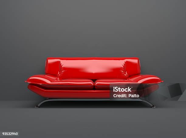 深いレッドのソファーで分離灰色の背景 - 3Dのストックフォトや画像を多数ご用意 - 3D, くつろぐ, カットアウト
