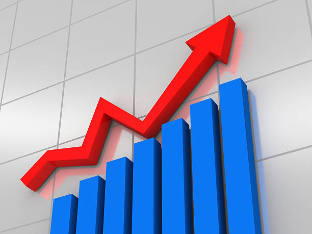 istock Professional business graph trending upward 93532945
