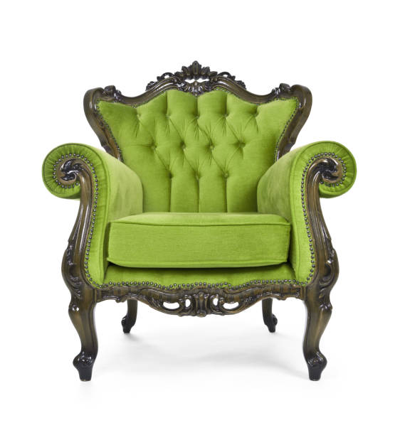 istock Green Luxurious armchair on white background 935334260