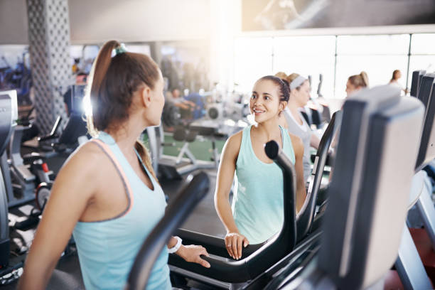 istock What better way to work than with a gym buddy 935337508