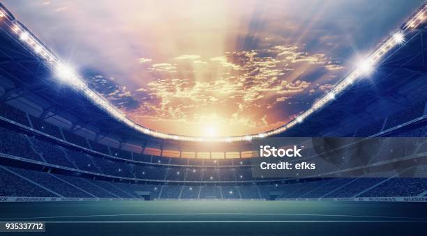 The Stadium Stock Photo - Download Image Now - Soccer, Stadium, Soccer Ball