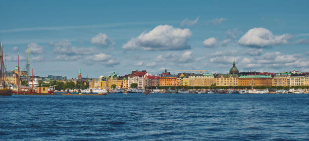 istock Stockholm waterway panoramic, Sweden 935338630