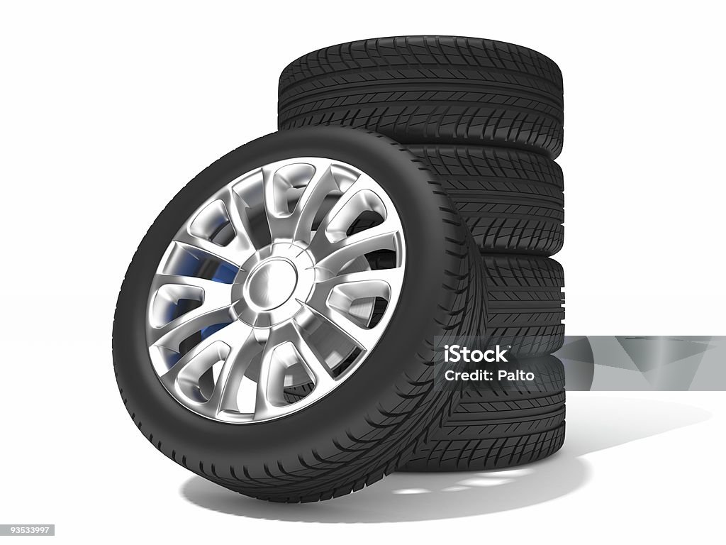 New wheels  Backgrounds Stock Photo