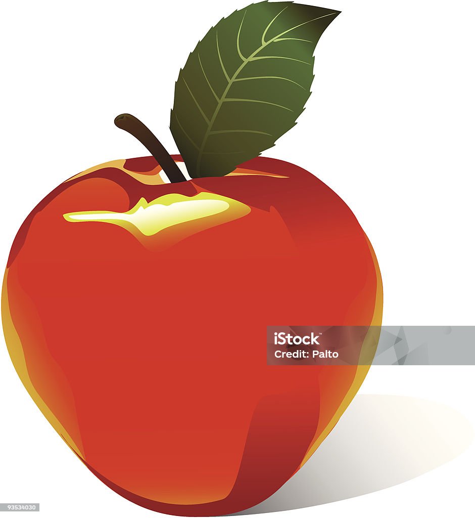 Vector de manzana - arte vectorial de Alimento libre de derechos