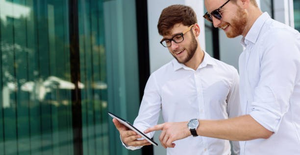 istock Business people talking outdoors 935342150