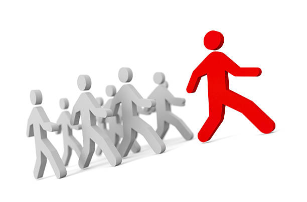 istock Pursuit of the leader 93534221