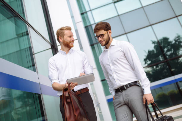 istock Business people walking outdoors 935342310